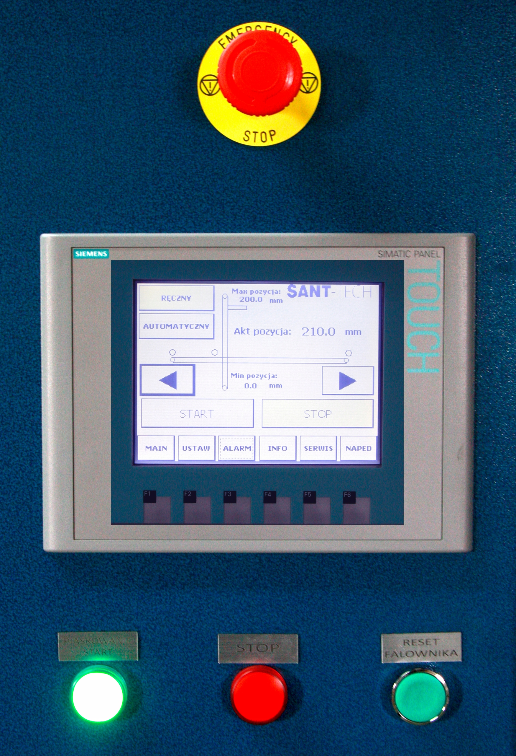 Piaskarka do szkła - Używana - Zaawansowany AUTOMAT SANT-TECH Pojemność 3800 l