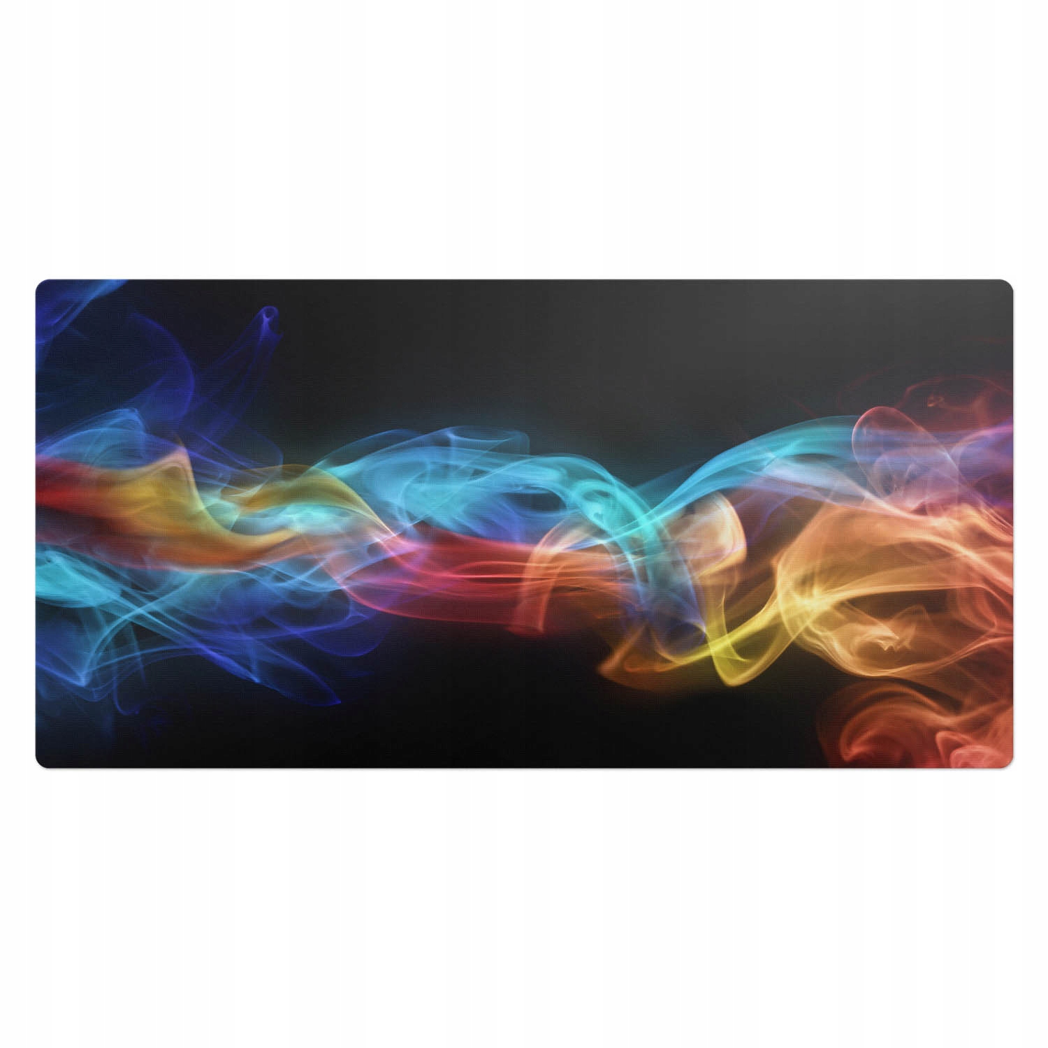 Ochranná dekorativní podložka na kancelářský stůl Vícebarevné kouřové víry 100x50 cm