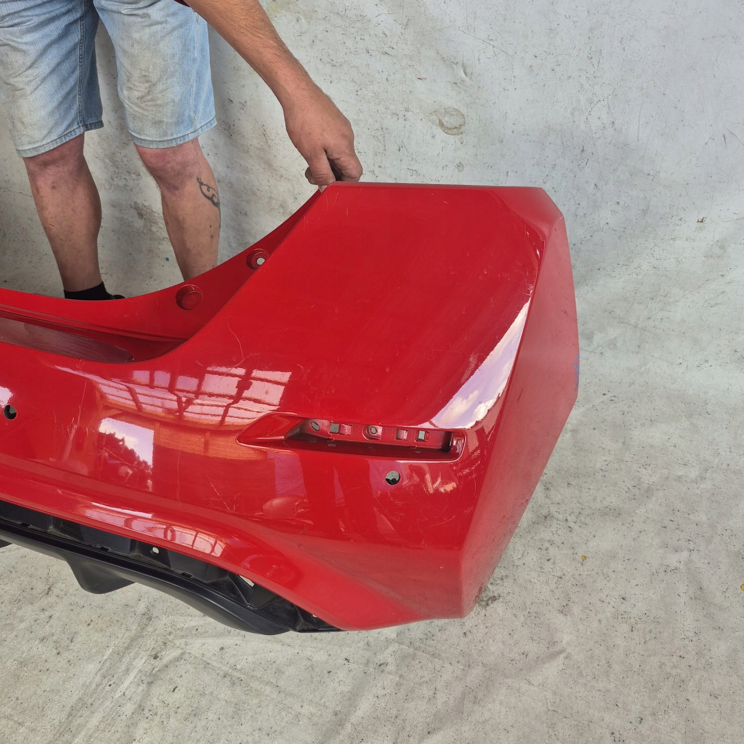 NISSAN LEAF II 2 17-> bumper rear part rear PDC