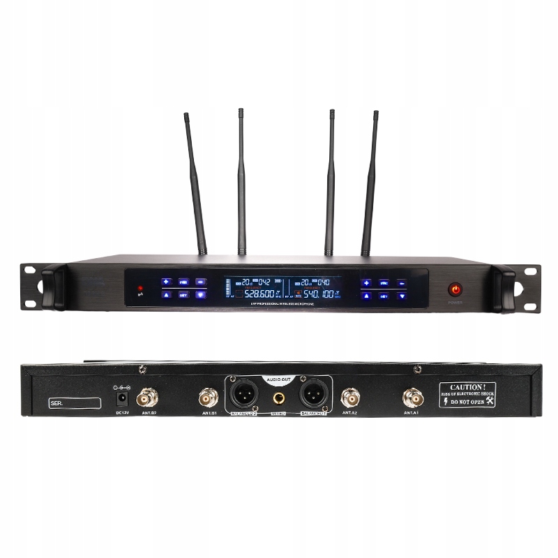 DNA TDRV 2 ZESTAW 2X MIKROFON DORĘCZNY BEZPRZEWODOWY + ODBIORNIK UHF Model TDRV 2