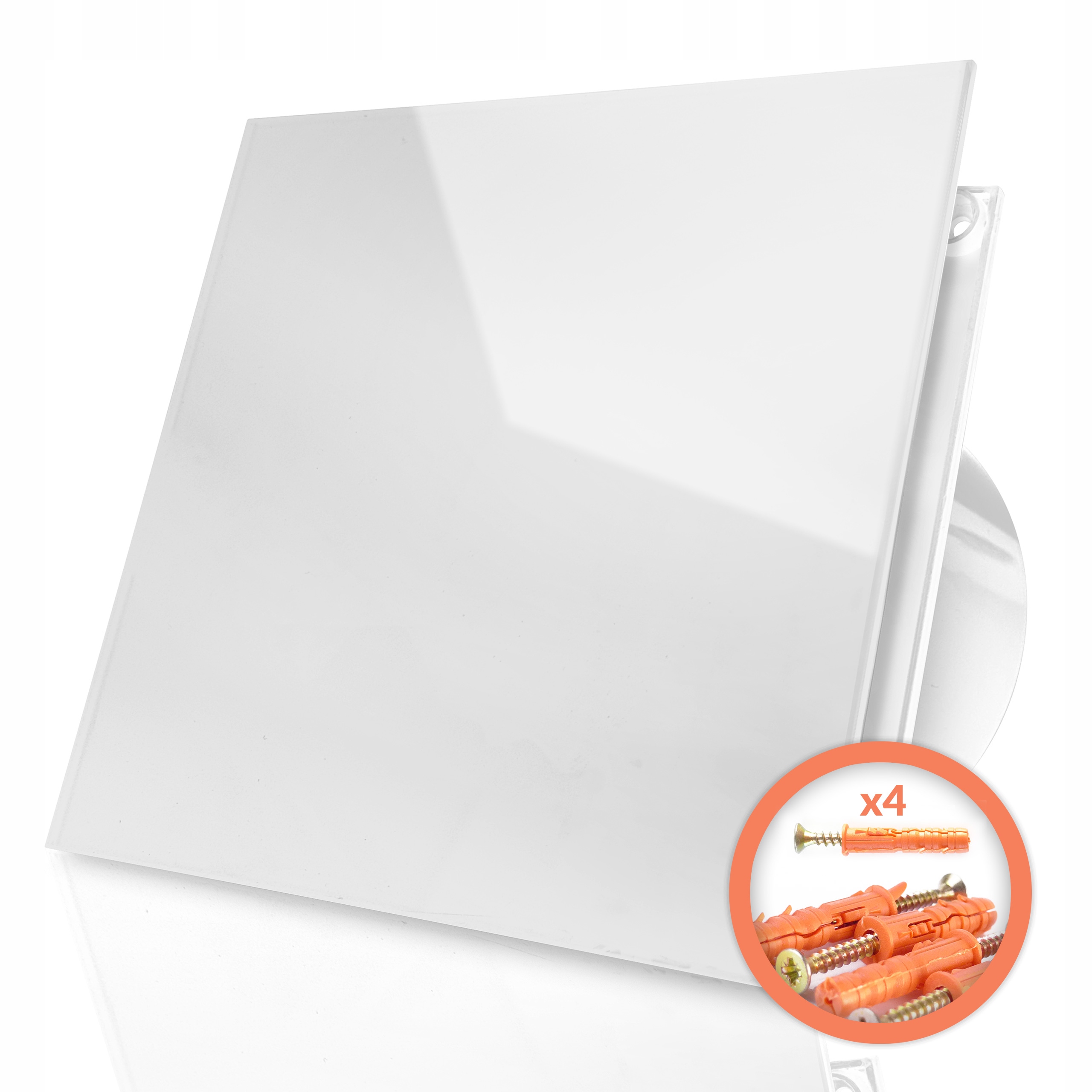 Koupelnový ventilátor 100 mm Výkonná stropní klapka 100 m3/h kolíky