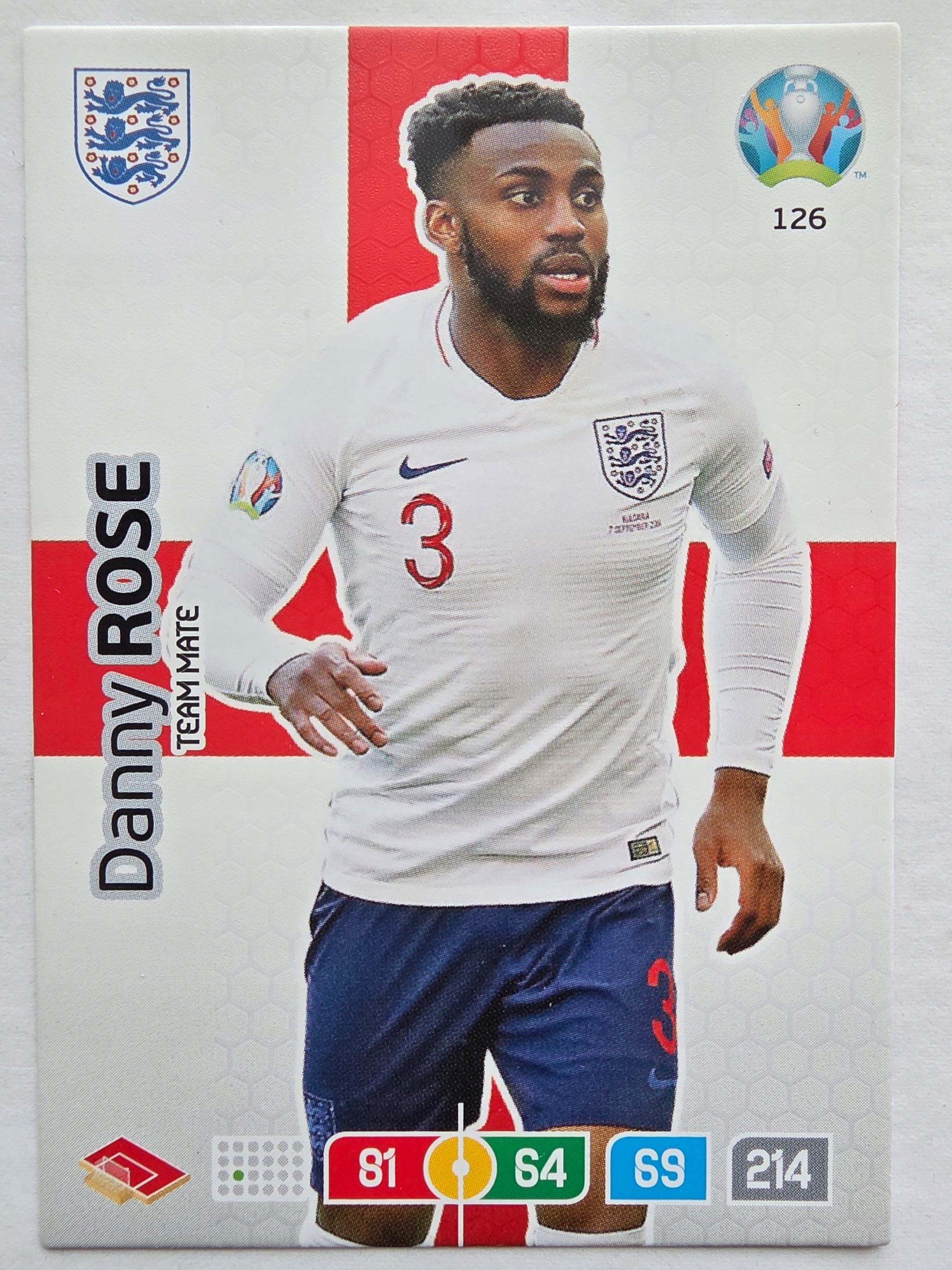 2020 Panini Euro Danny Rose Anglia Nr 126 /o