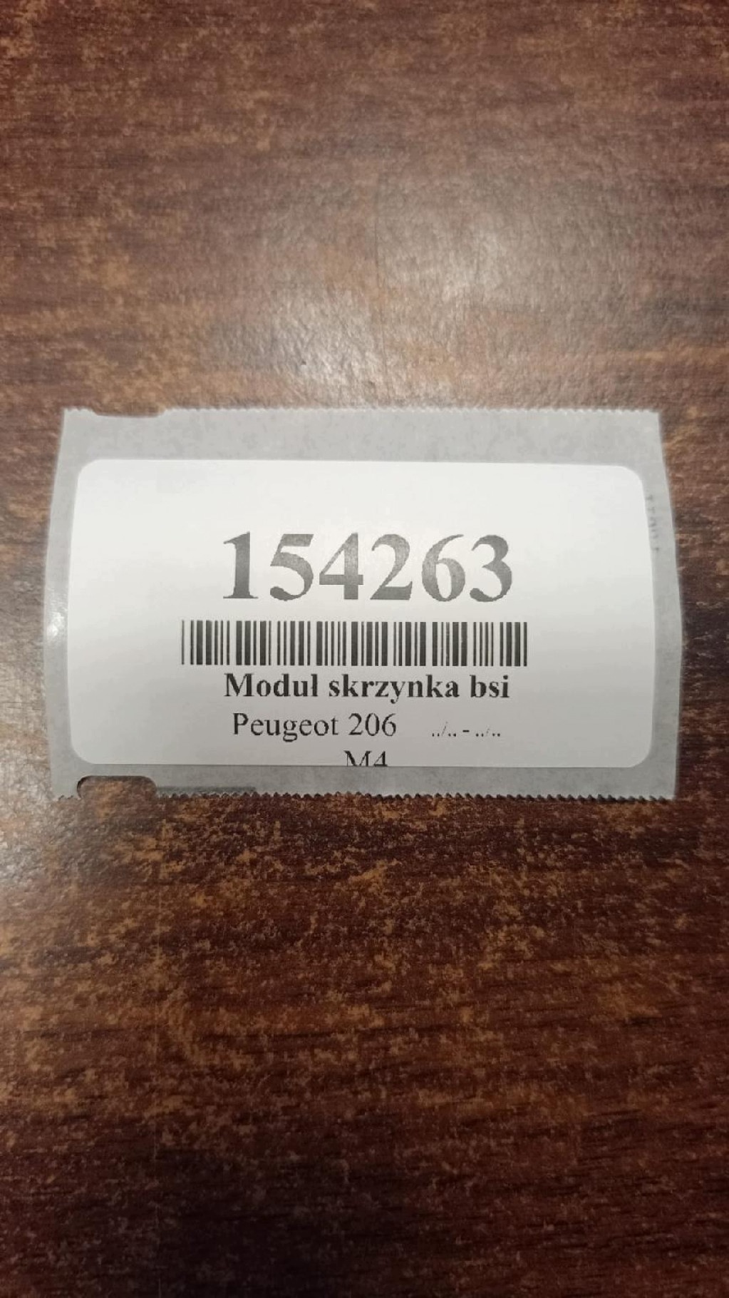 PEUGEOT 206 module compartment BSI 9652474780