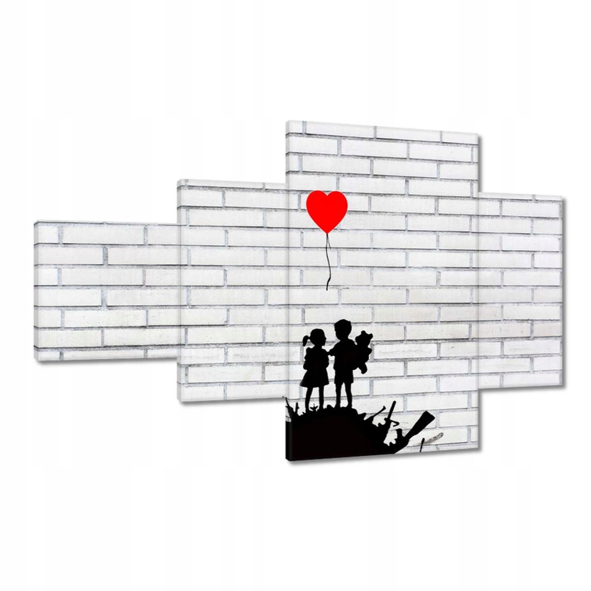 Obrazy 130x80 Banksy Sterta zbraně Balon