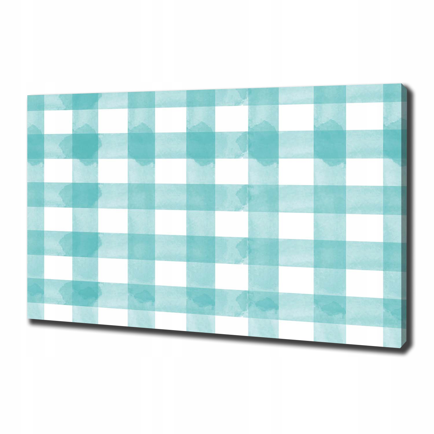 

Foto obraz na płótnie Niebieska krata 100x70 cm