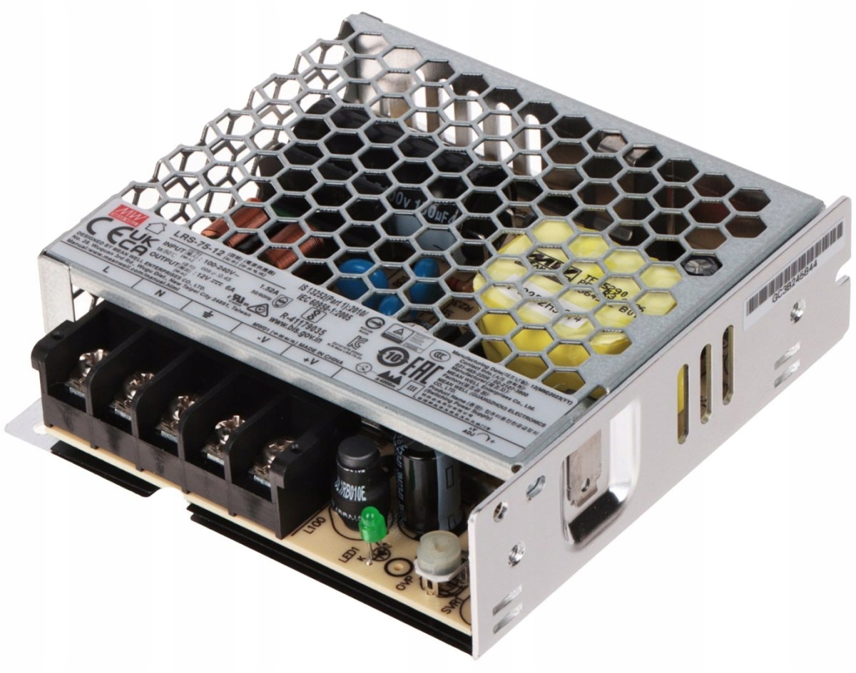 Impulsní Napájecí Zdroj LRS-75-12 Mean Well