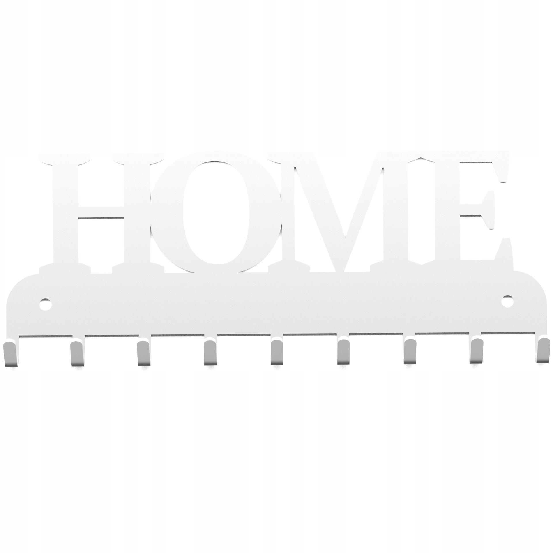 WIESZAK NA KLUCZE ŚCIENNY NA ŚCIANĘ BIAŁY