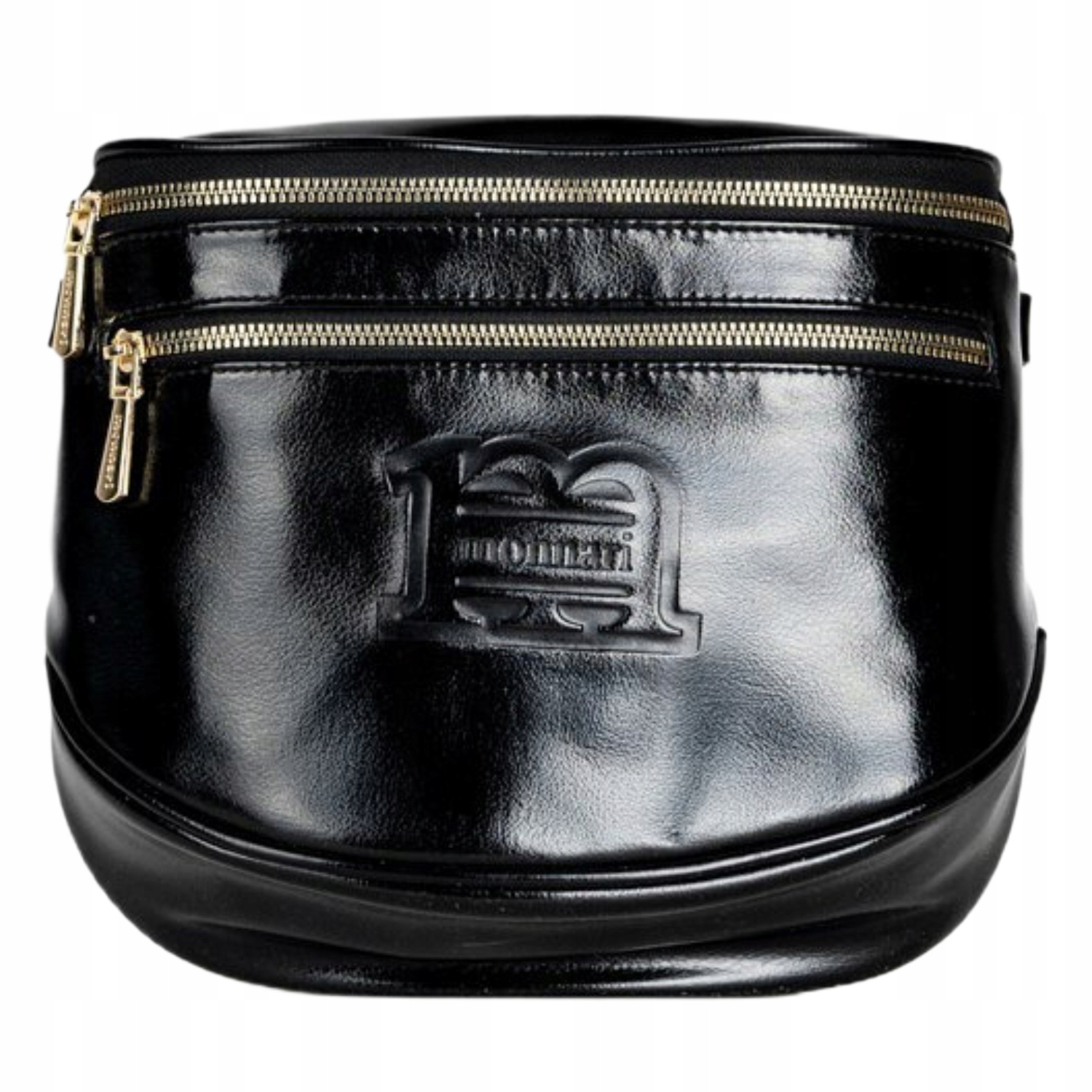 Monnari Dámská kabelka přes rameno Černá Lakovaná Crossbody