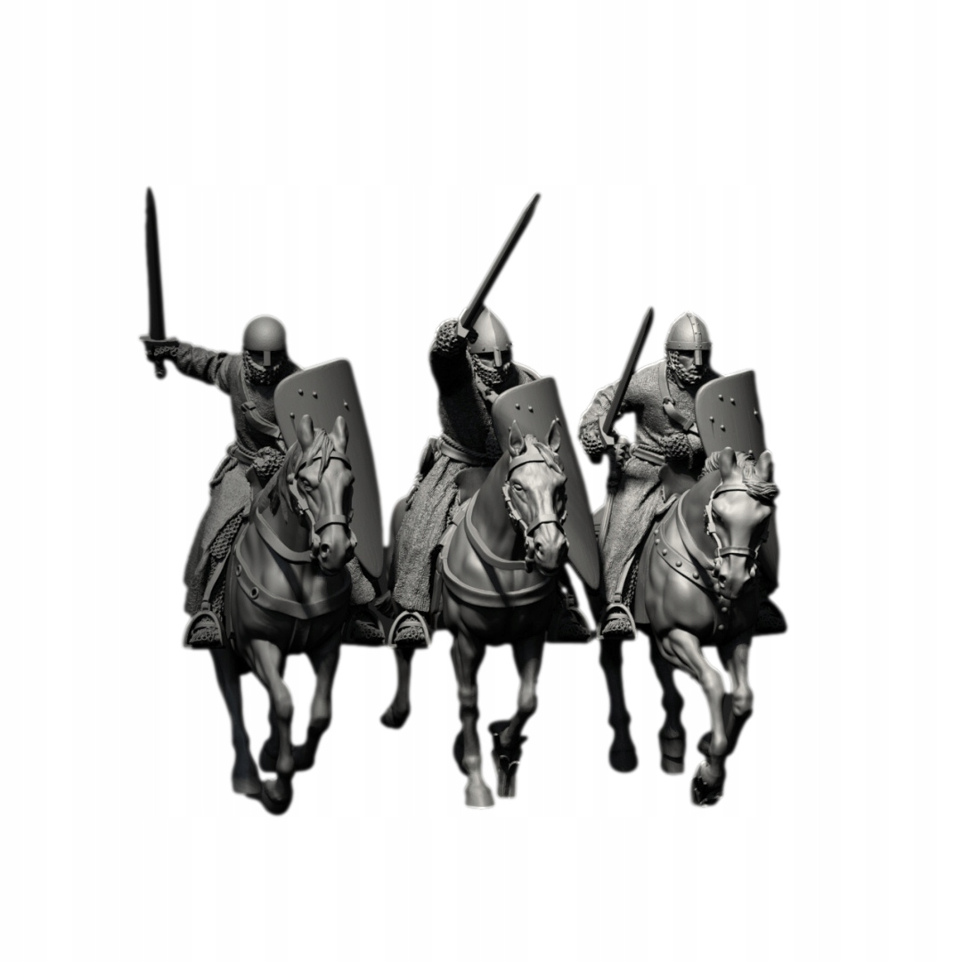 12th century Military Order Knights Set C - x3 SAGA Oathmark