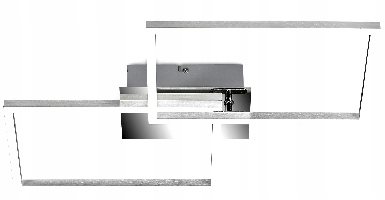 Poloplafon Briloner Leuchten 50 x 38,8 cm biely, odtiene šedej a striebornej farby