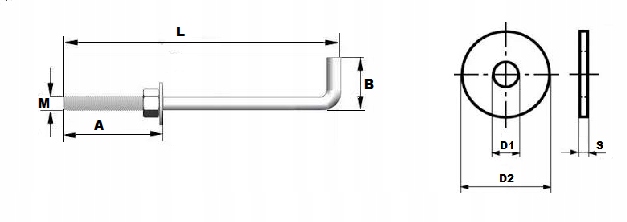 KOTWA MURŁATY 16X500 Stan opakowania oryginalne