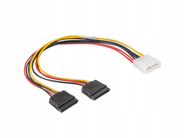 

Kabel zasilający Lanberg Molex do 2x Sata 30cm