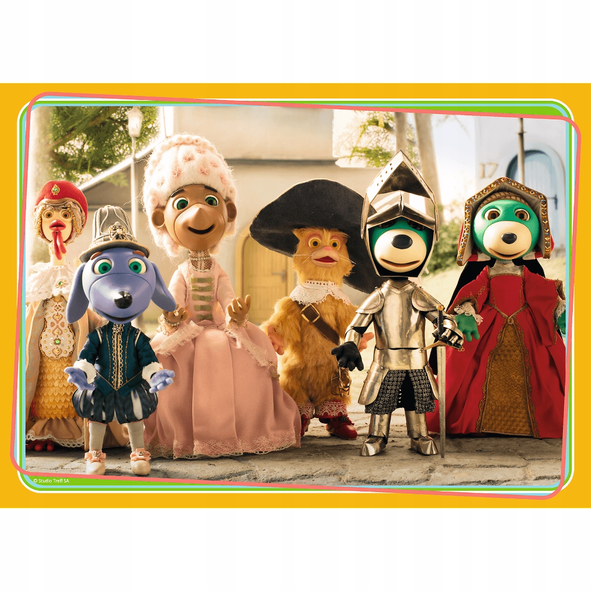 PUZZLE 4w1 Rodzina Treflików 4 obrazki układanka Marka Trefl