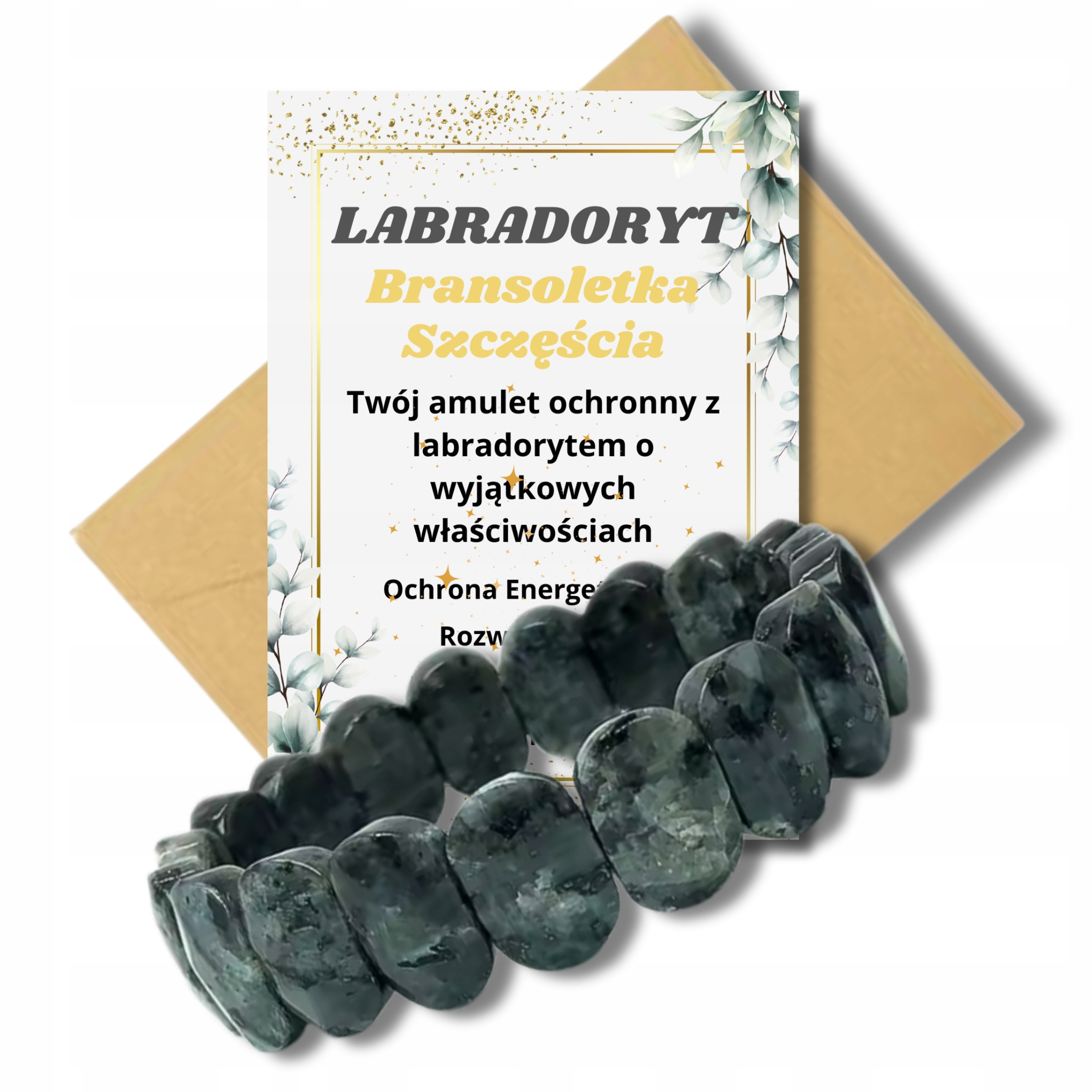 Labradoryt Bransoletka Szczęścia, Kamień naturalny, , Dzień Kobiet