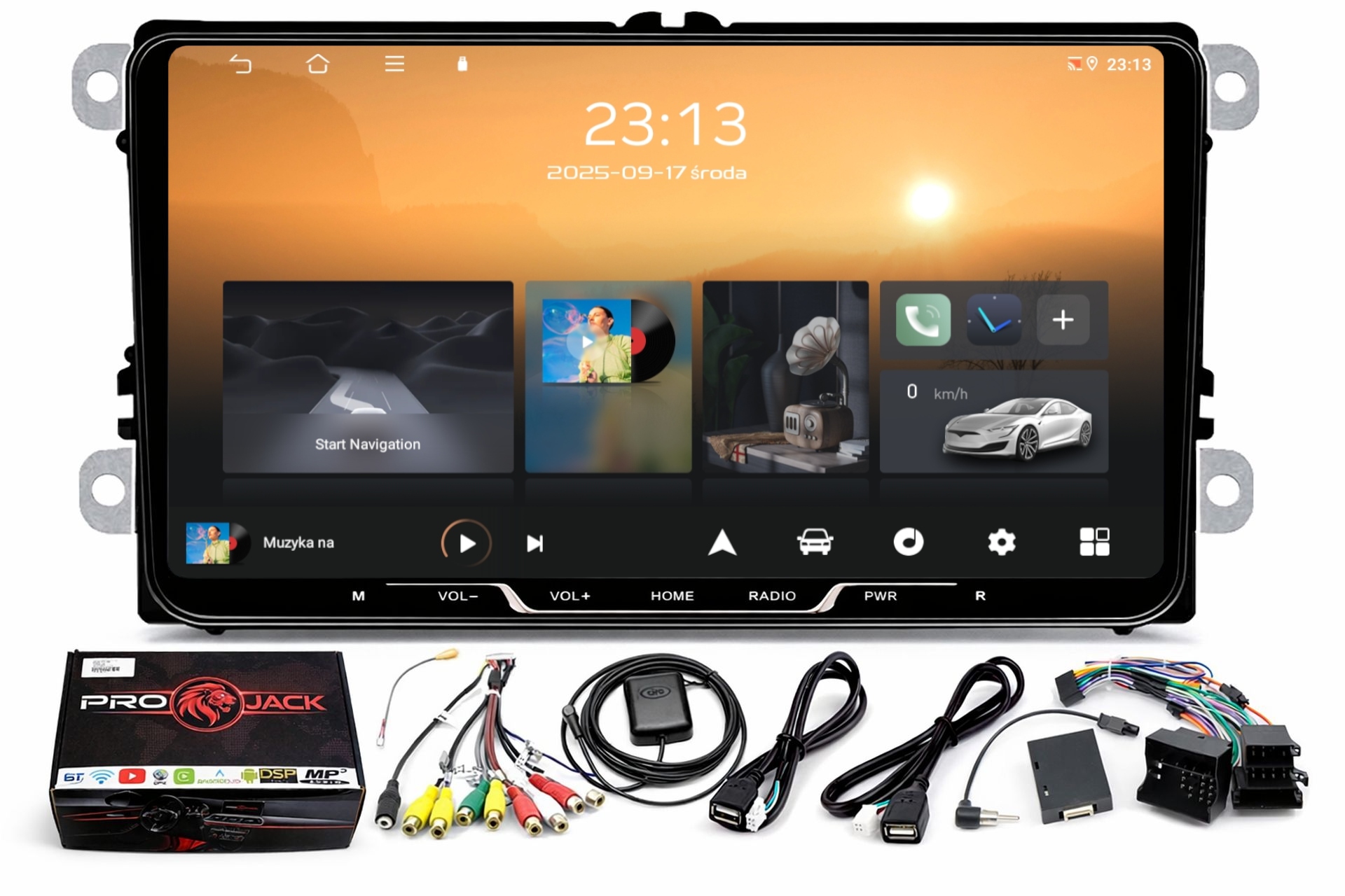 Rádio Navigácia Gps Android Vw Polo V 2009-2017 Wifi Carplay 4/64GB