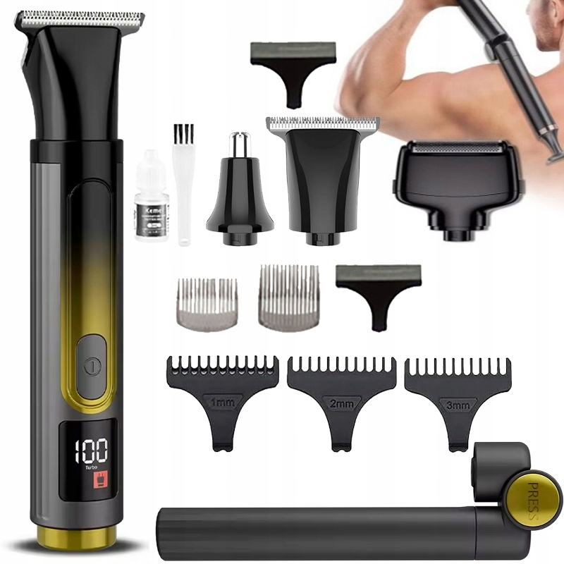 Elektryczna Maszynka Do Golenia Pleców Golarka Trymer Rączka Składana