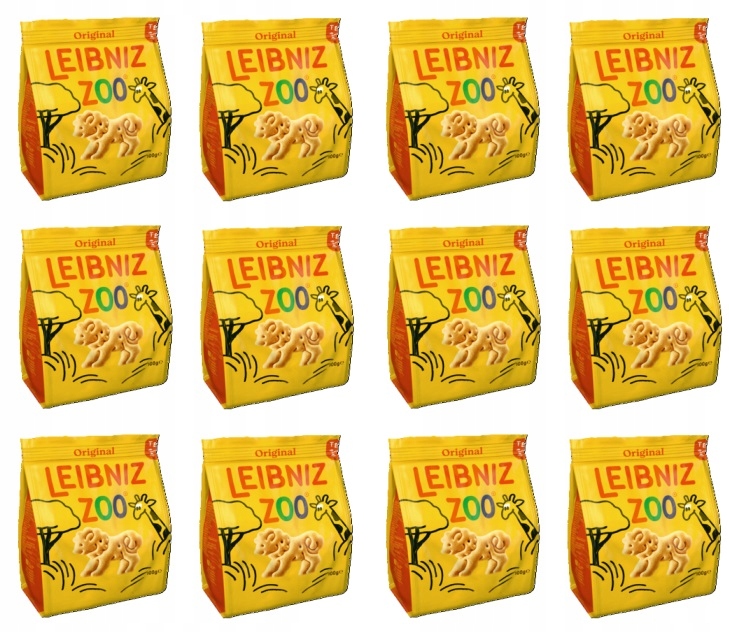Levně 12 x 100 g Leibniz Zoo Originální Máslové sušenky Karton