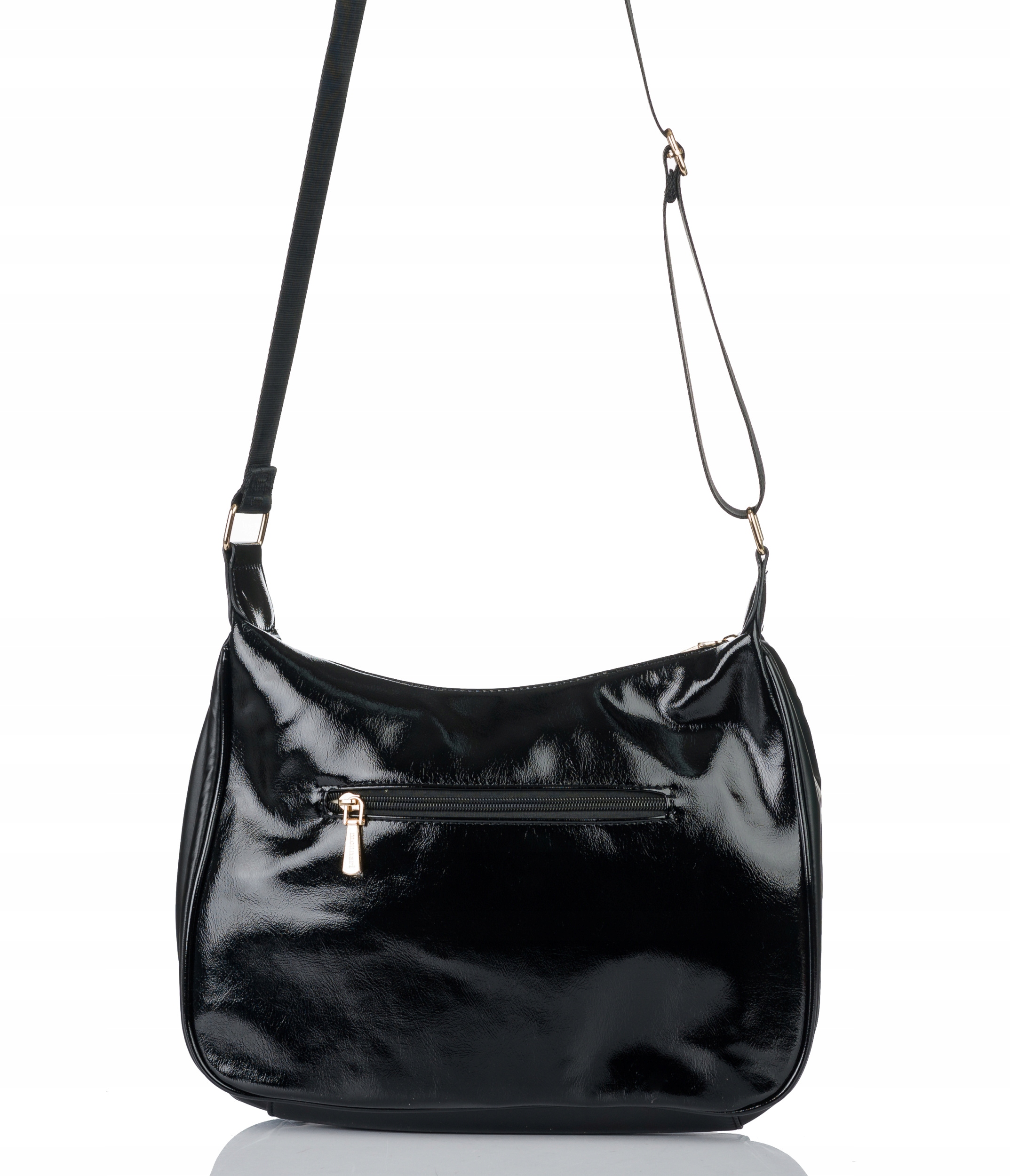 Monnari Torebka Kuferek Listonoszka Sportowy black Materiał dominujący skóra ekologiczna