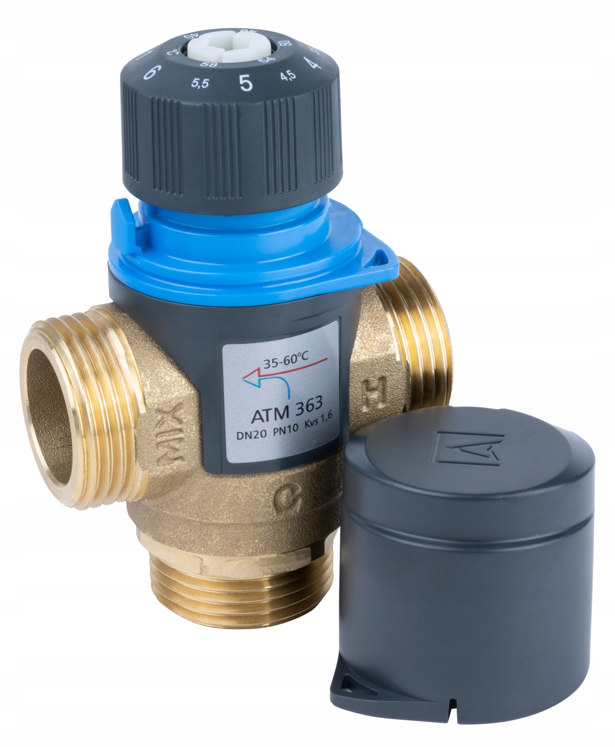 Termostatický zmiešavací ventil Atm 363, DN20, G1", 35÷60°C, Kvs 1,6 m3/h
