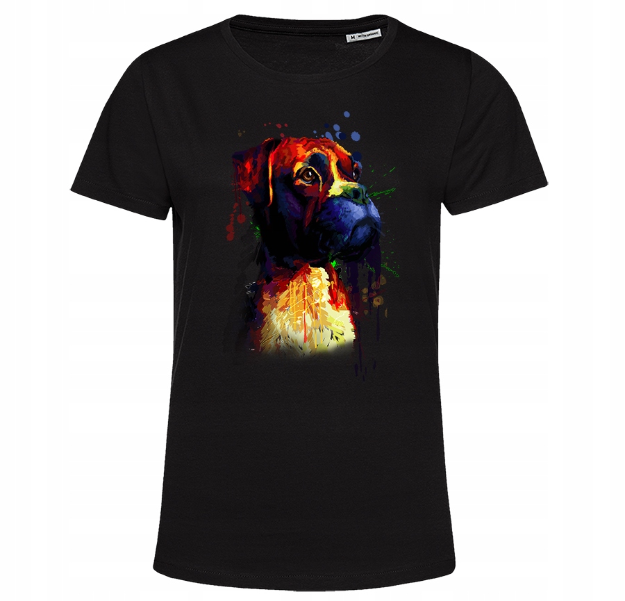 

Koszulka Bokser Pies tshirt z psem Organic S