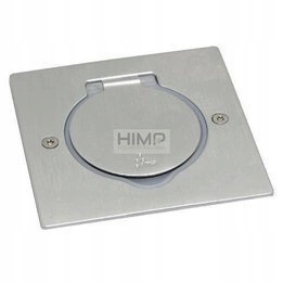 Kryt podlahové zásuvky čtvercový Inox