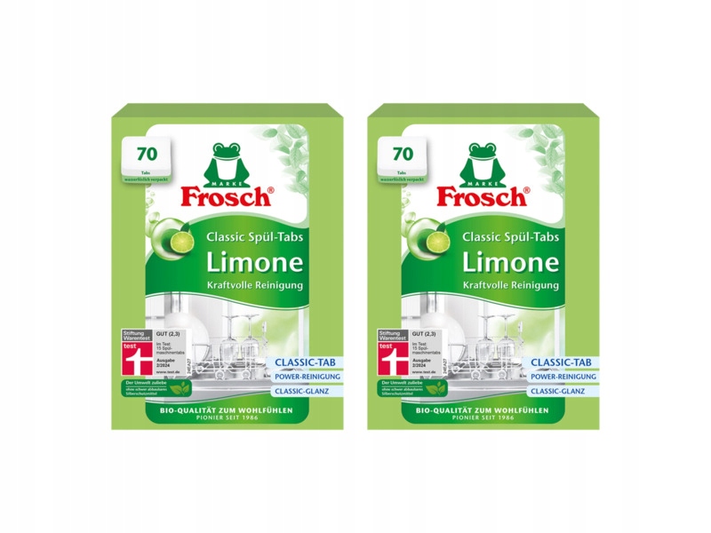 Tabletki do zmywarek Frosch Limonkowe Classic 140 szt.