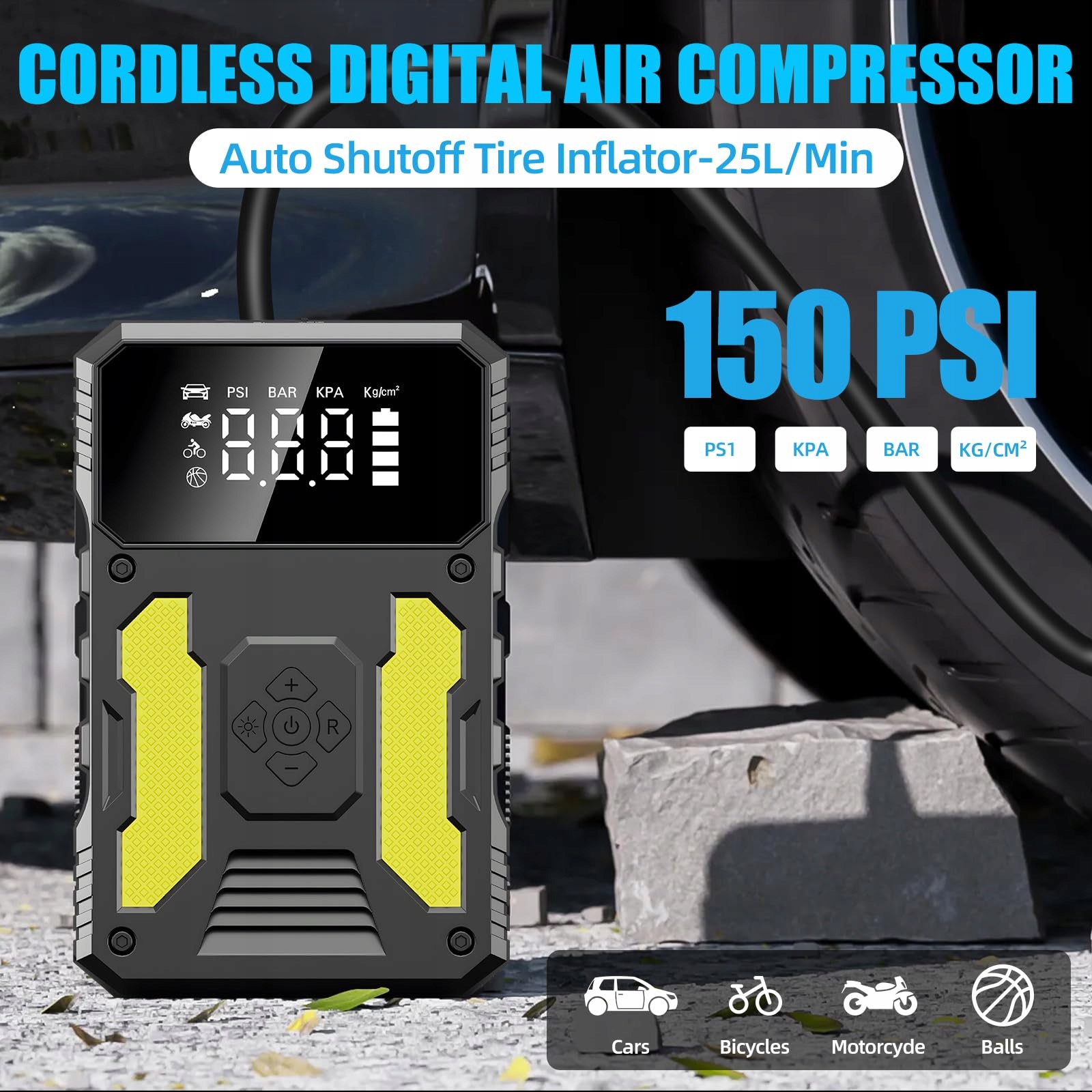 JUMPSTARTER Zestaw Rozruchowy z Kompresorem, Powerbank, Latarka LED — miniatura 4