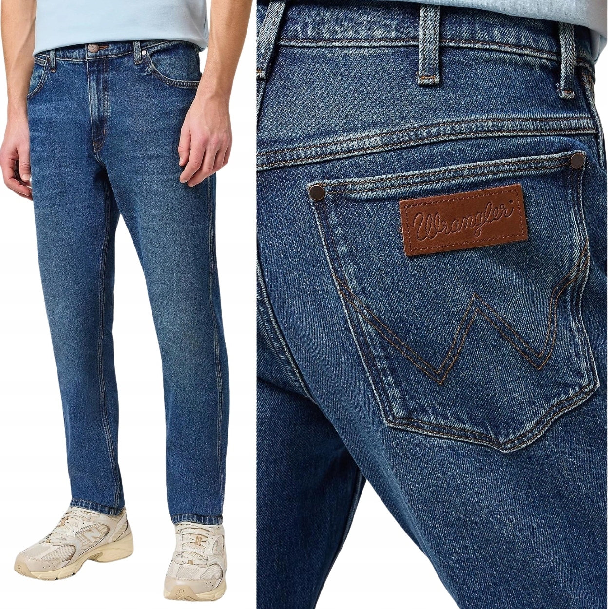 Wrangler River regular tapered Seeing Double džínové kalhoty W34 L34