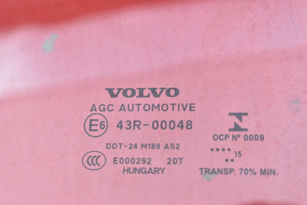 window side right rear part rear VOLVO V40 2 II 5D HB 12-16