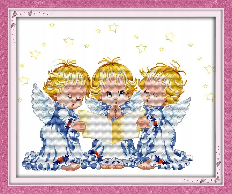 Křížková výšivka počítaná sada (kanva, mulina)