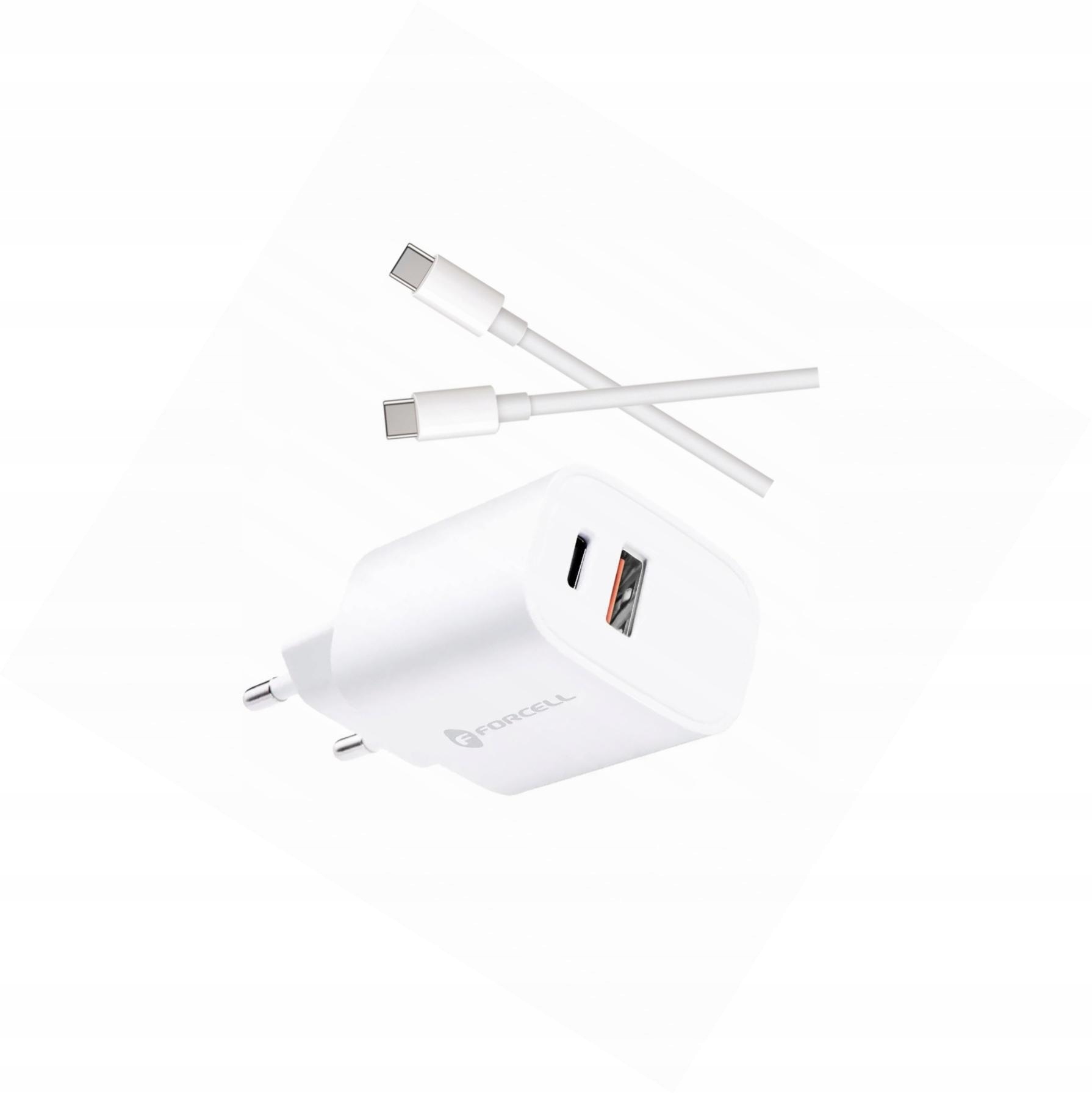 Szybka ładowarka 30W 2 wejścia z kablem Usb-c do Realme Note 60