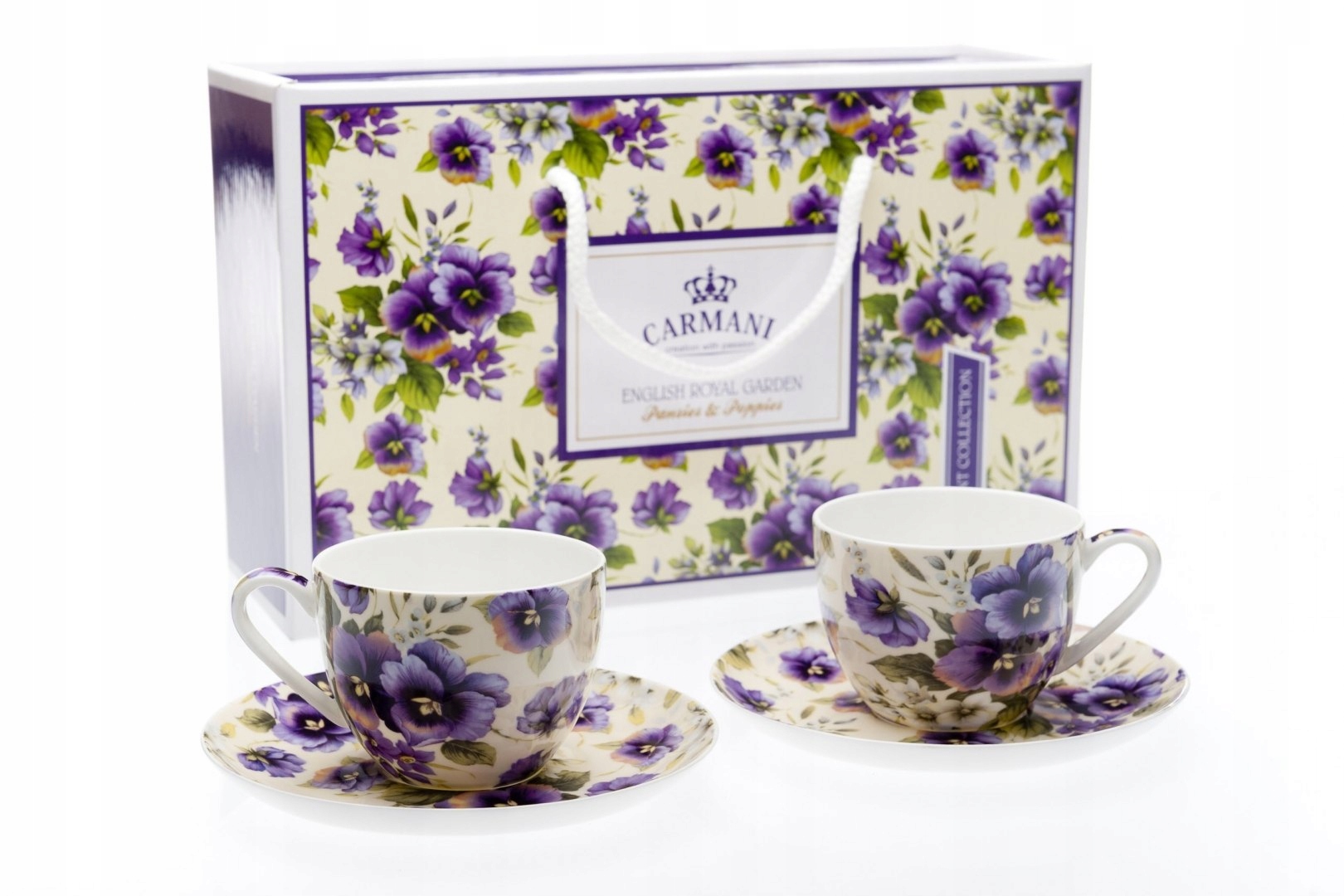 Carmani – 2 Šálky Jako Dárek Porcelánové Bratrky