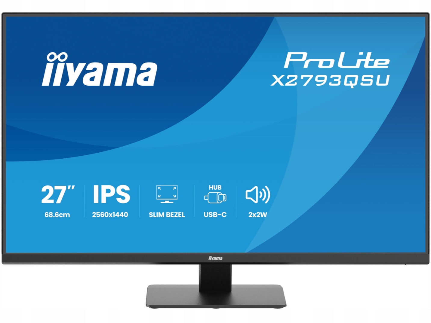 Monitor iiyama ProLite X2793QSU-B1 27 IPS QHD LED 1ms /HDMI, DP/