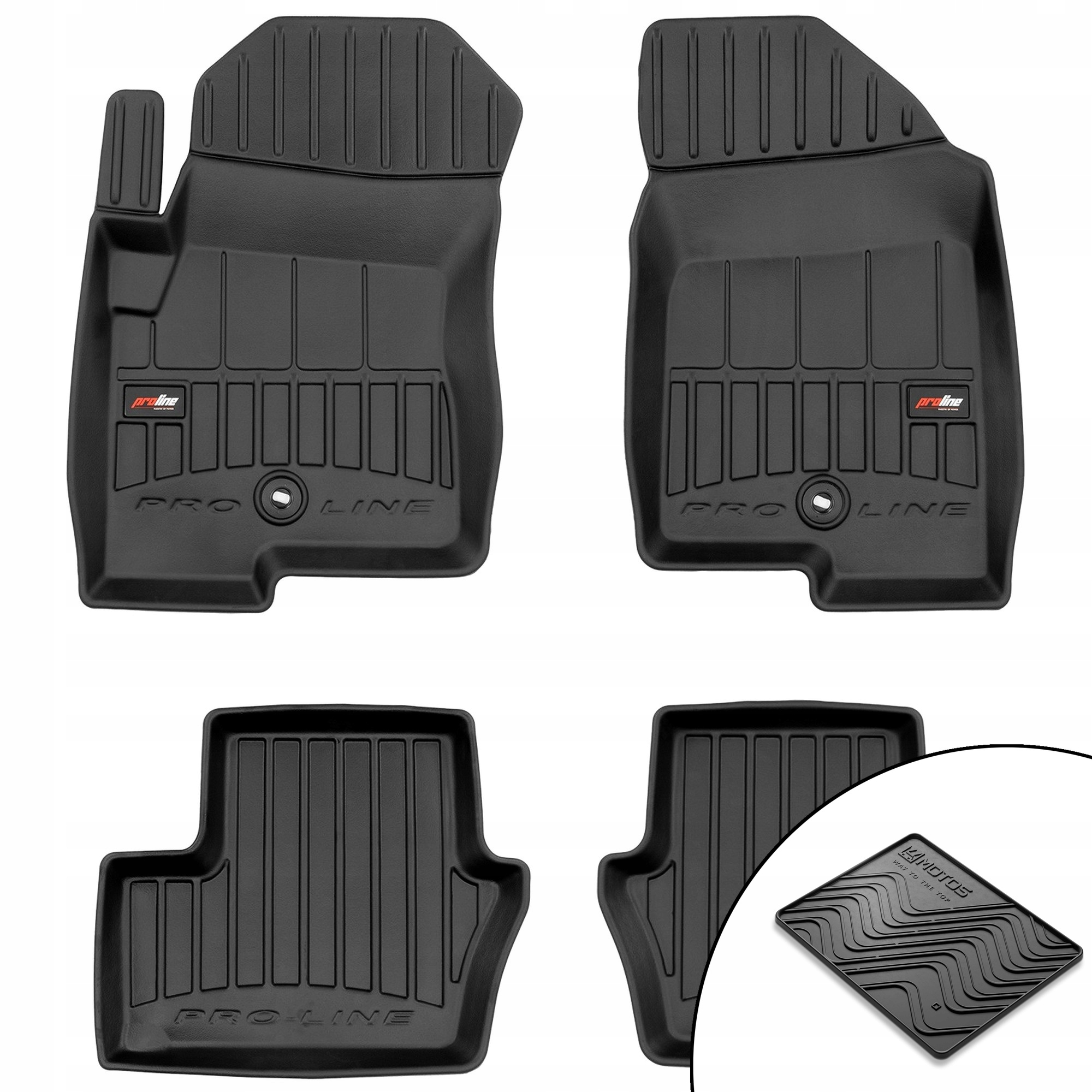 3D gumové rohože Jeep Compass I 2006-2016 rohož zdarma