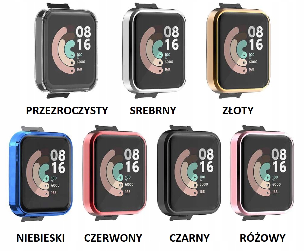 ETUI CASE + SZKŁO 2w1 NAKŁADKA OBUDOWA DO XIAOMI MI WATCH LITE KOLORY Stan opakowania oryginalne