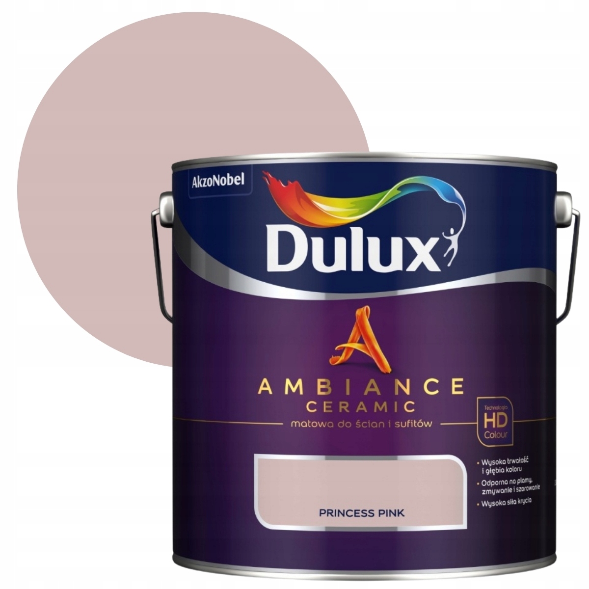 Dulux Ambiance Farba Ceramiczna 2,5L Princess Pink