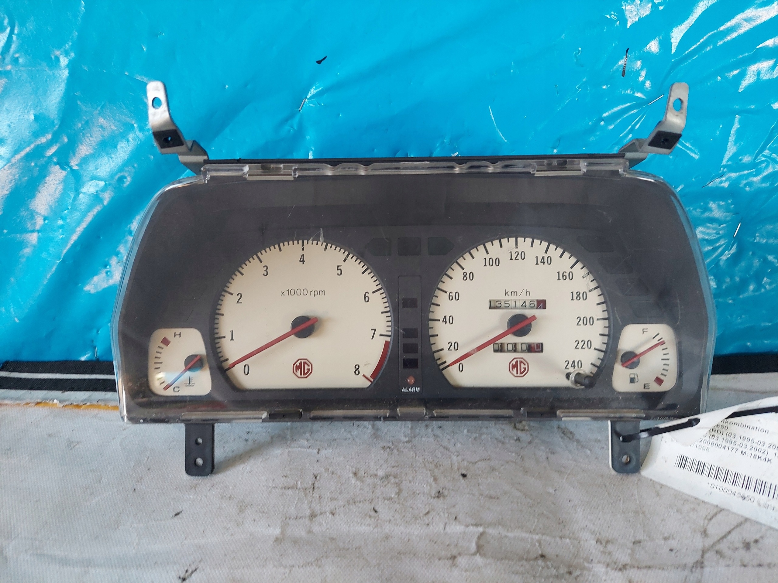 dials clock MG MGF 1.8 16V AR0024004