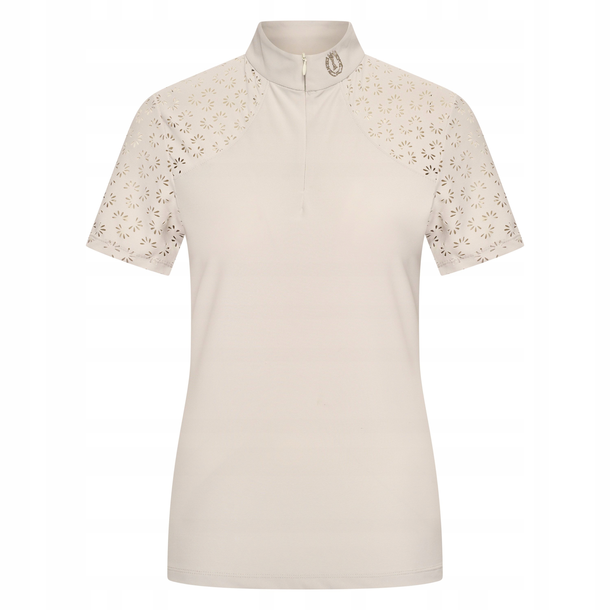 Koszulka jeździecka damska Imperial Riding Breez 26SS oddychająca beżowa S