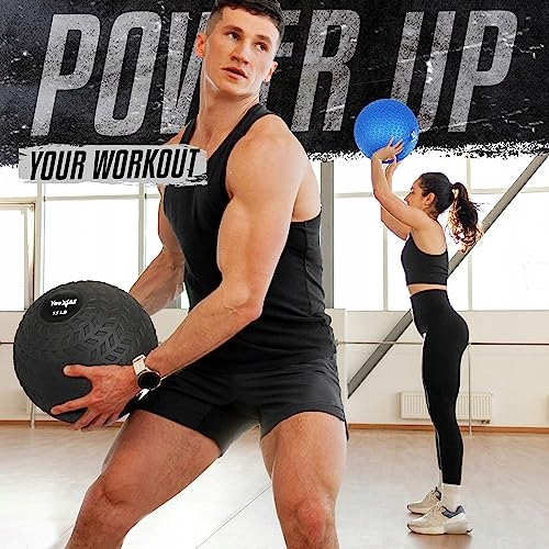 YES4ALL Piłka Slam Do Treningu Siłowego 6.8 kg Czarna — miniatura 7