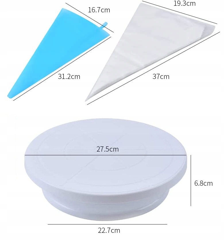 DUŻY ZESTAW CUKIERNICZY DO DEKORACJI CIAST TORTÓW Rodzaj akcesoriów dekorator