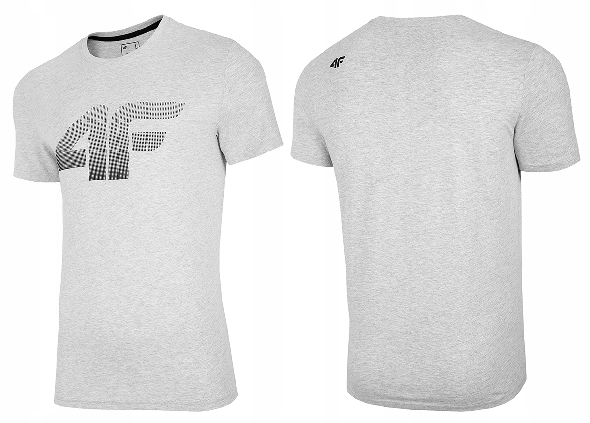 

4F T-shirt Koszulka Męska TSM004 Bawełna Szara M