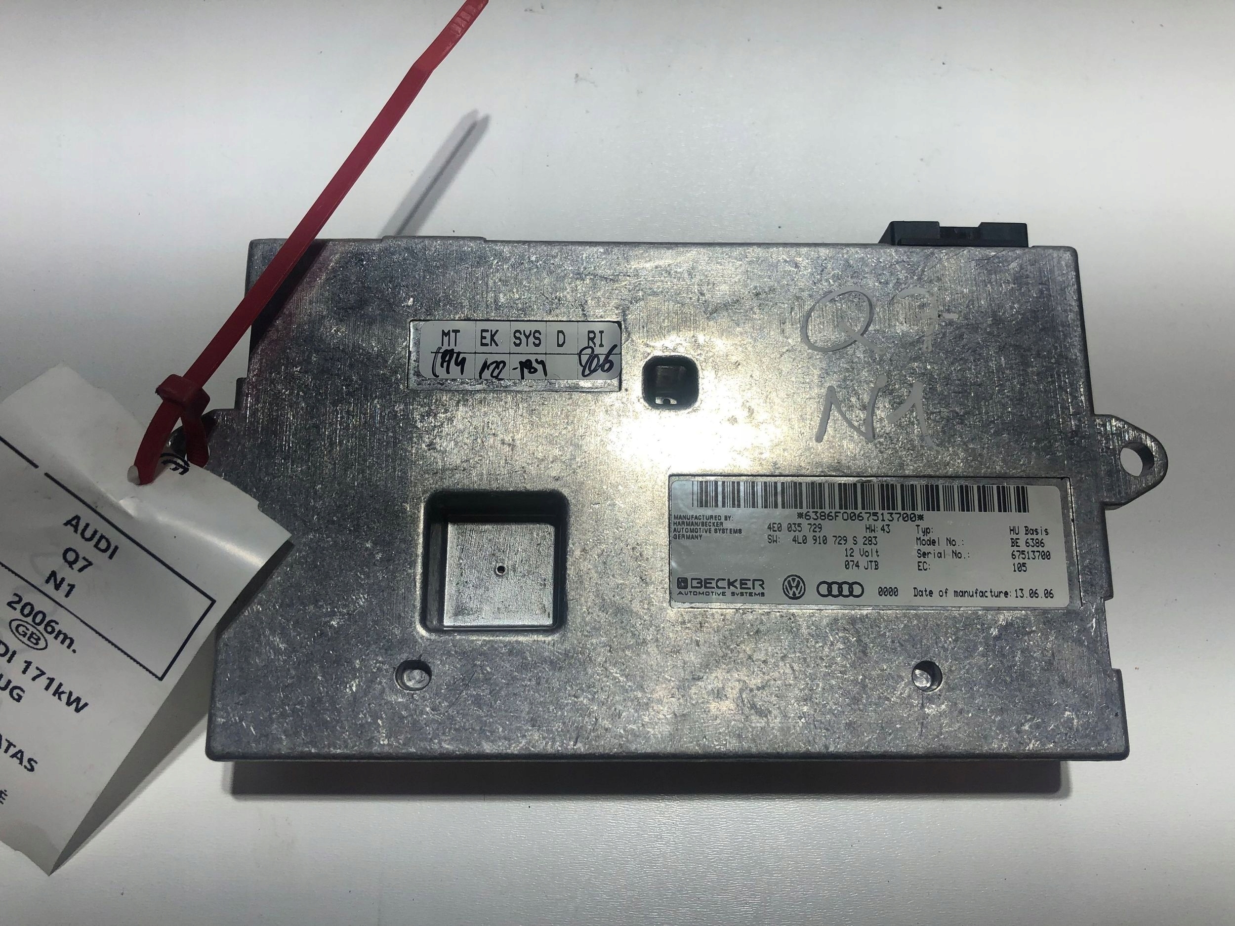 Moduł MMI Audi Q7 4L 4L0910729S