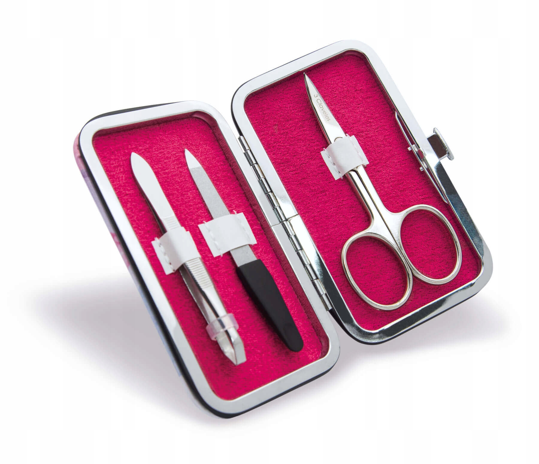 Sada pro péči o nehty pro ženy V Pouzdru pilník nůžky pinzeta