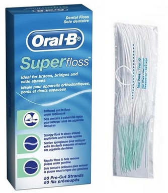 

Superfloss Oral-b ortodontyczna nić do aparatów