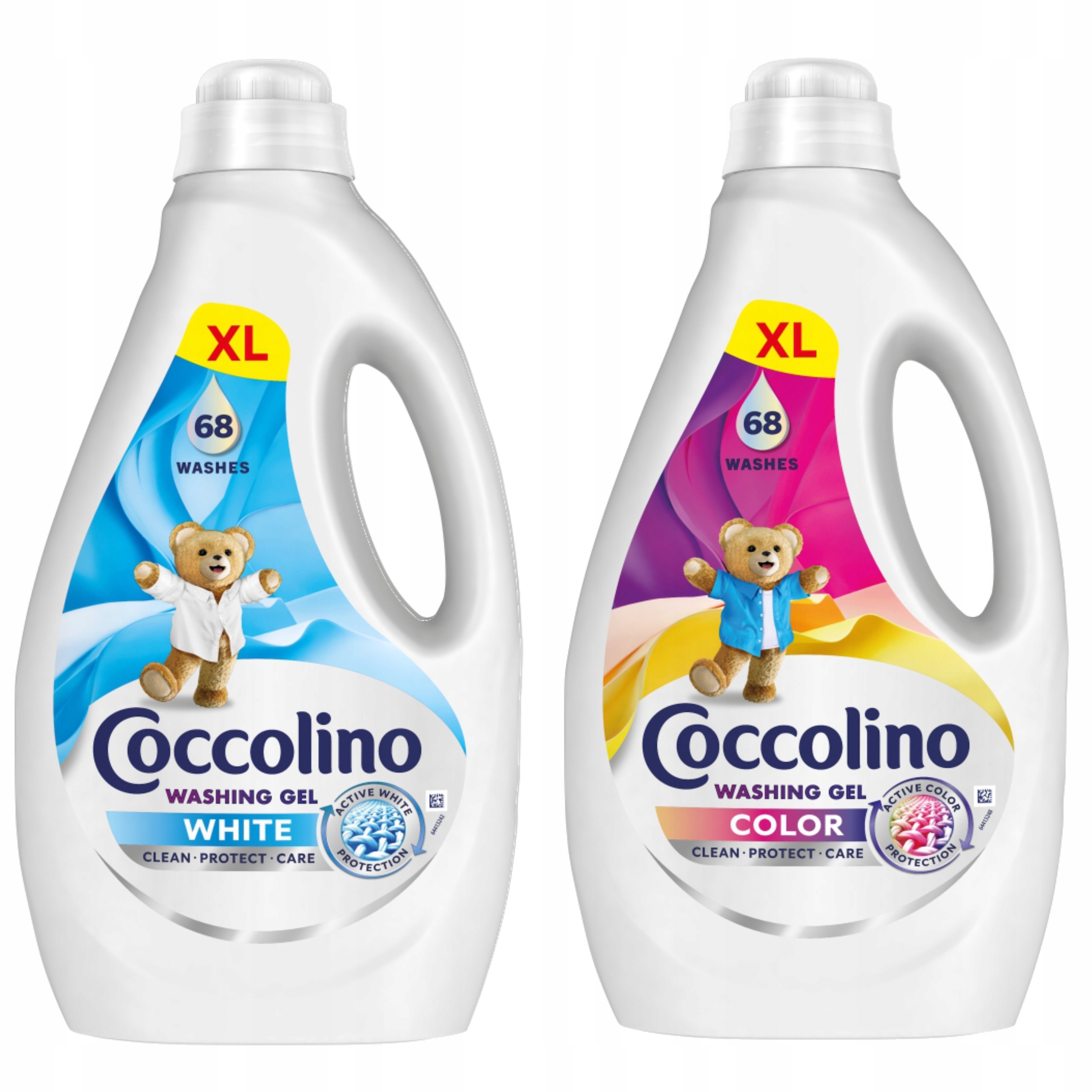 Levně Gel Na Praní Tekutý Na Praní Thanin Coccolino Care 128 Praní MIX 2x2,72L