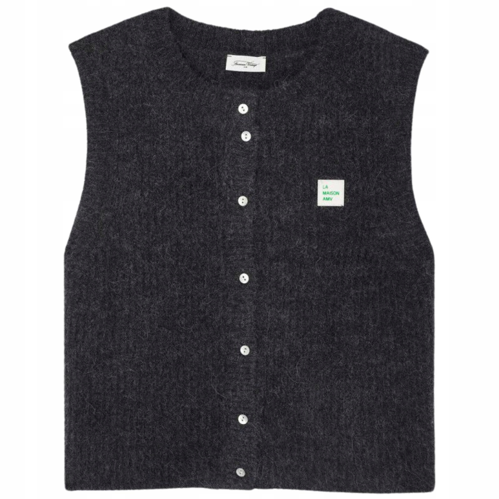 Vesta Gilet Anthracite L Tmavě šedá American Vintage