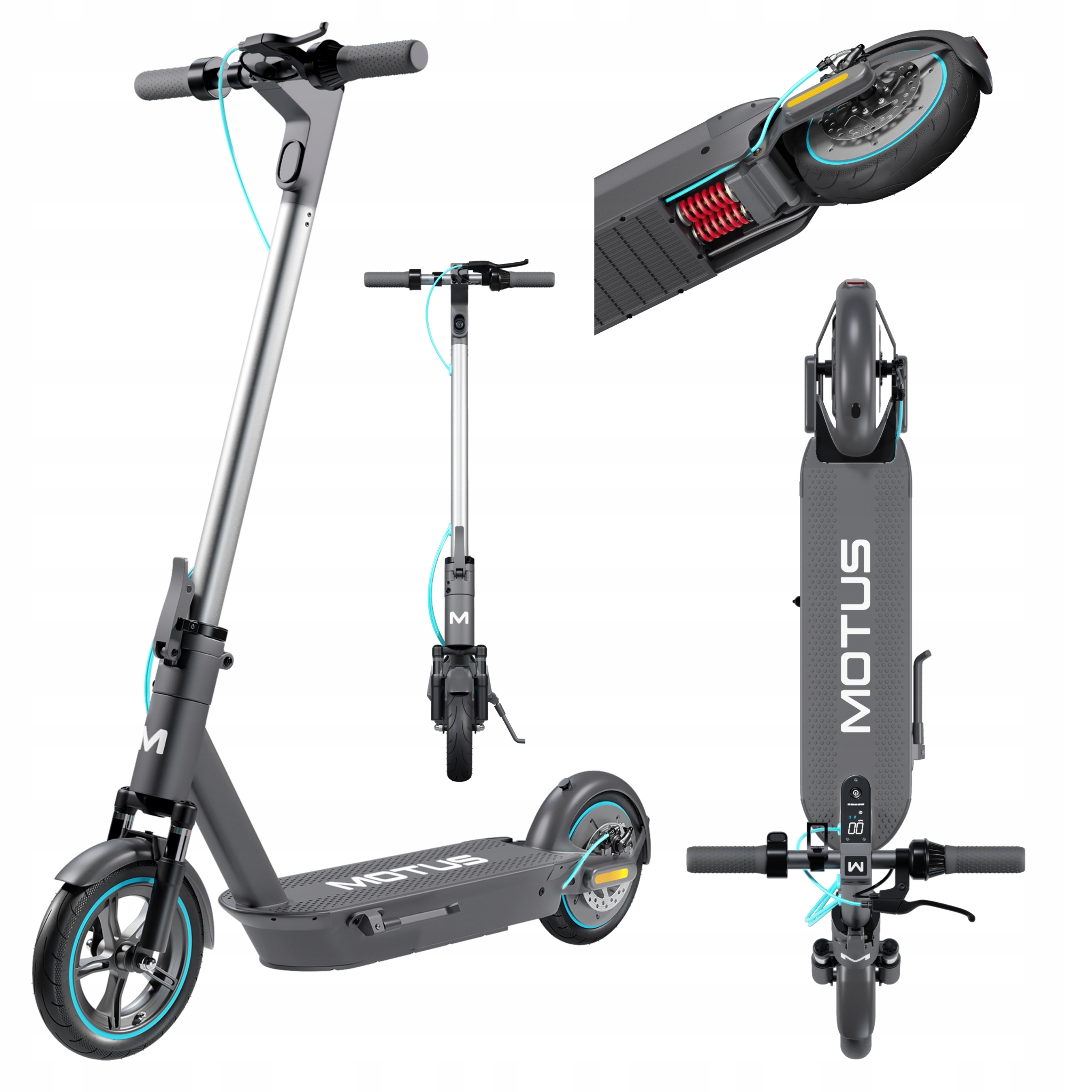 Elektrické vozítko Msp-e Skládací, pneumatiky 10 palců, 35 km/h, dojezd 60 km, výkon 800 W