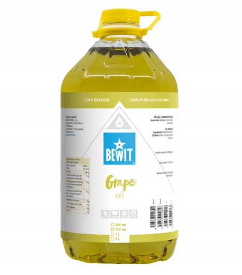 Levně Bewit Olej z hroznových jader 5 L