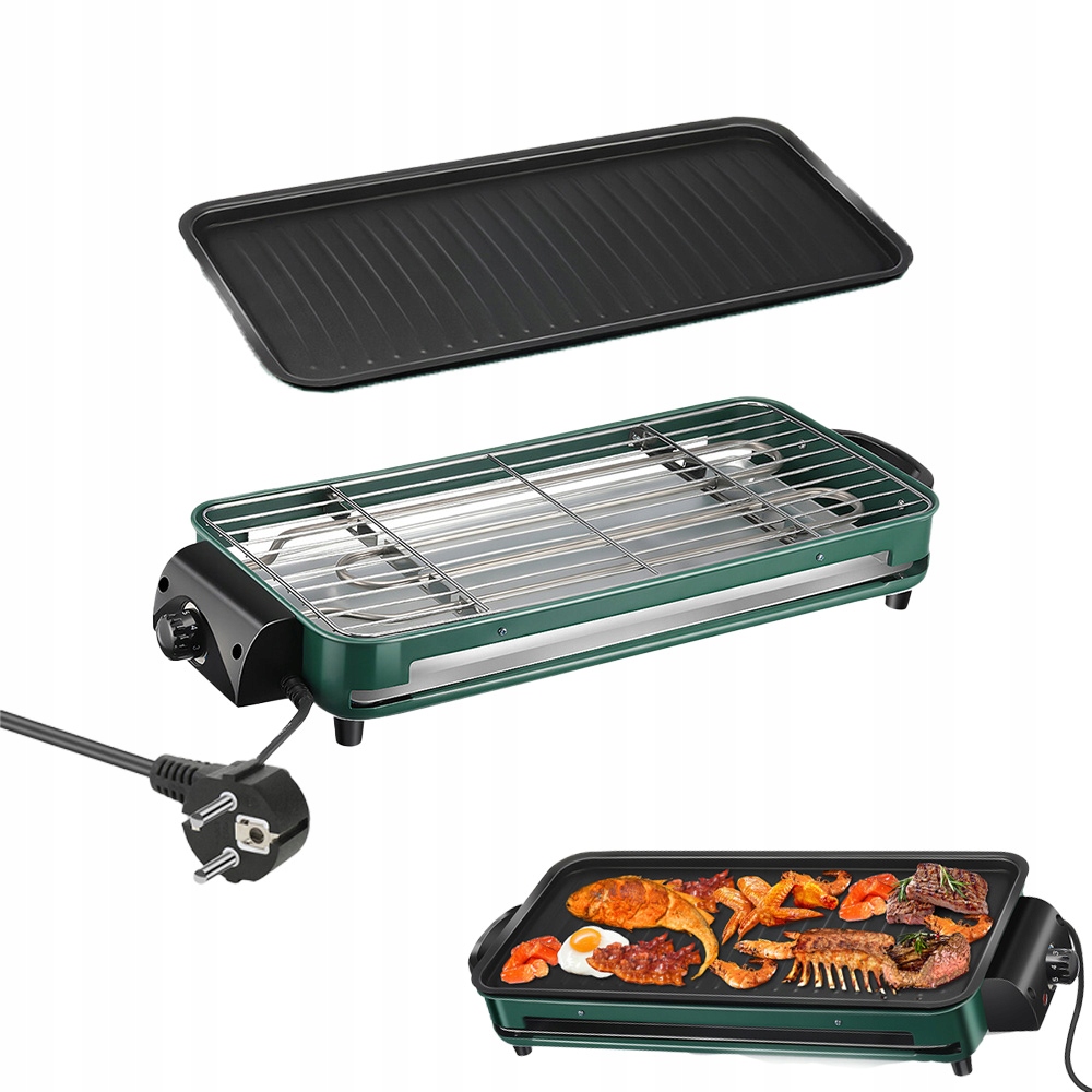Elektrický Zahradní Balkonový Gril, Stojící, Regulace Teploty 1500 W