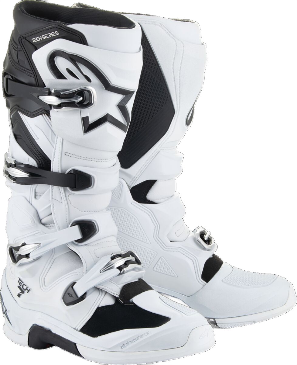 Topánky Na Crossovú Štvorkolku Alpinestars Tech 7 White/black (6) 39 2012025-21-6